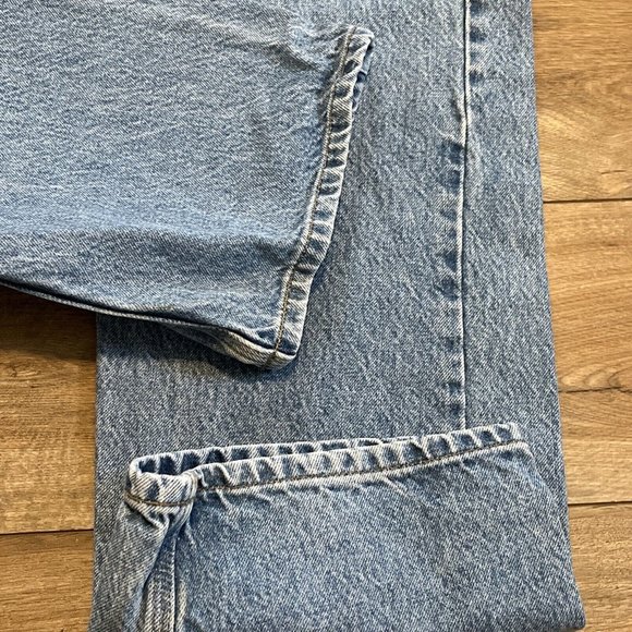 Men's Carhartt Relaxed Fit Denim Jeans SZ 40x30 Light Blue B460 LVB Work Casual - Picture 7 of 12